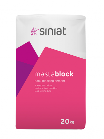 Siniat Mastablock back blocking cement 20kg